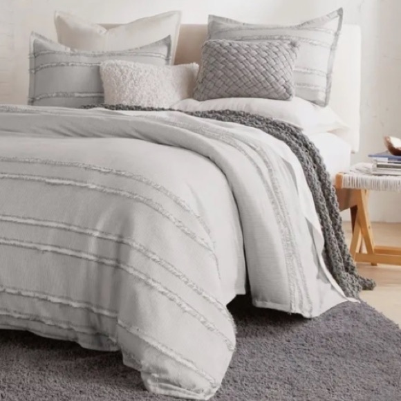 DKNY fringe duvet Cover & Shams